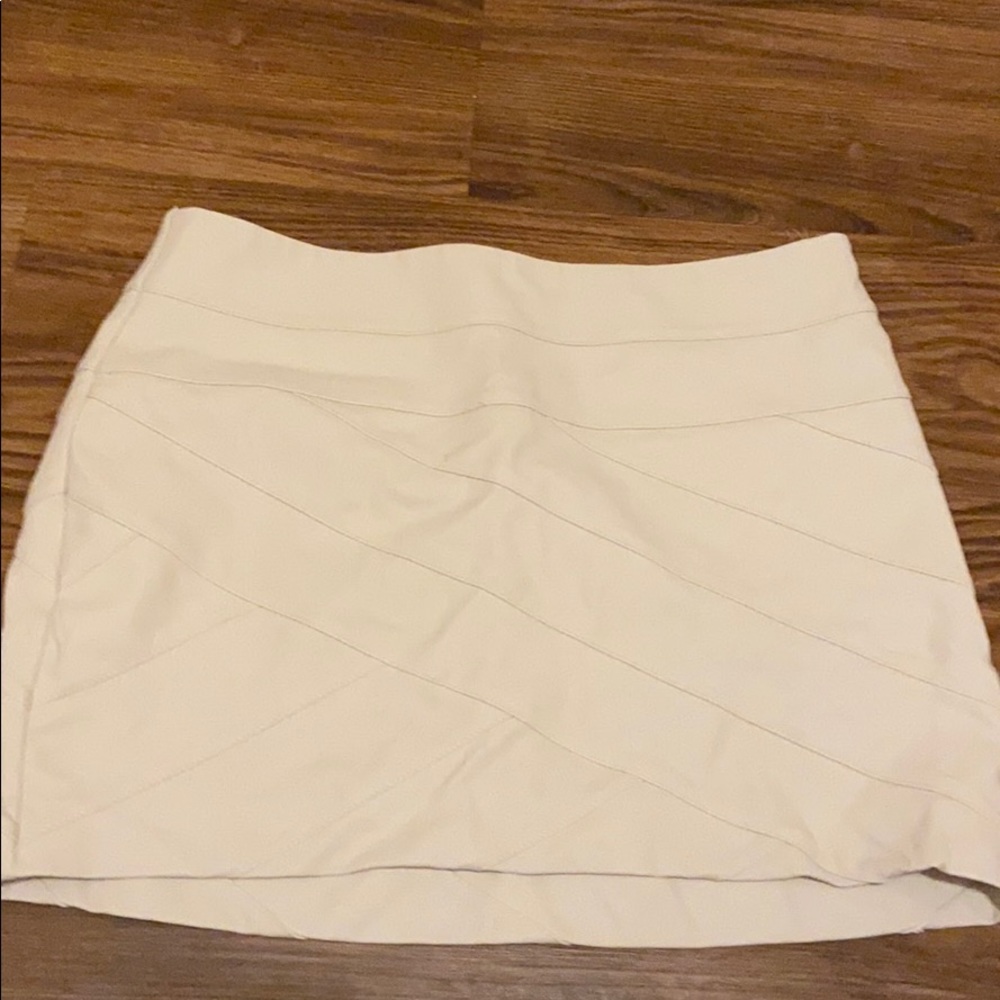Express mini skirt faux leather